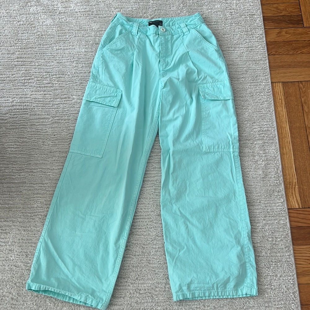 ASOS DESIGN oversized cargo pants in blue